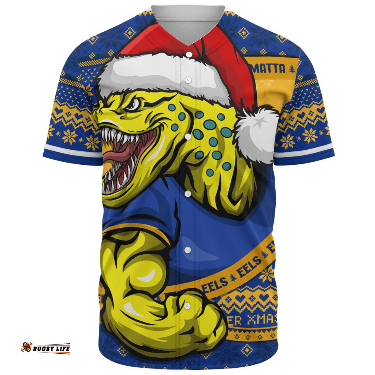 Amazing Aussie Parramatta Eels Ugly Knit Style For Christmas Game Fans Baseball Shirt
