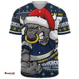 Amazing Aussie North Queensland Cowboys Ugly Knit Style For Christmas Game Fans Baseball Shirt