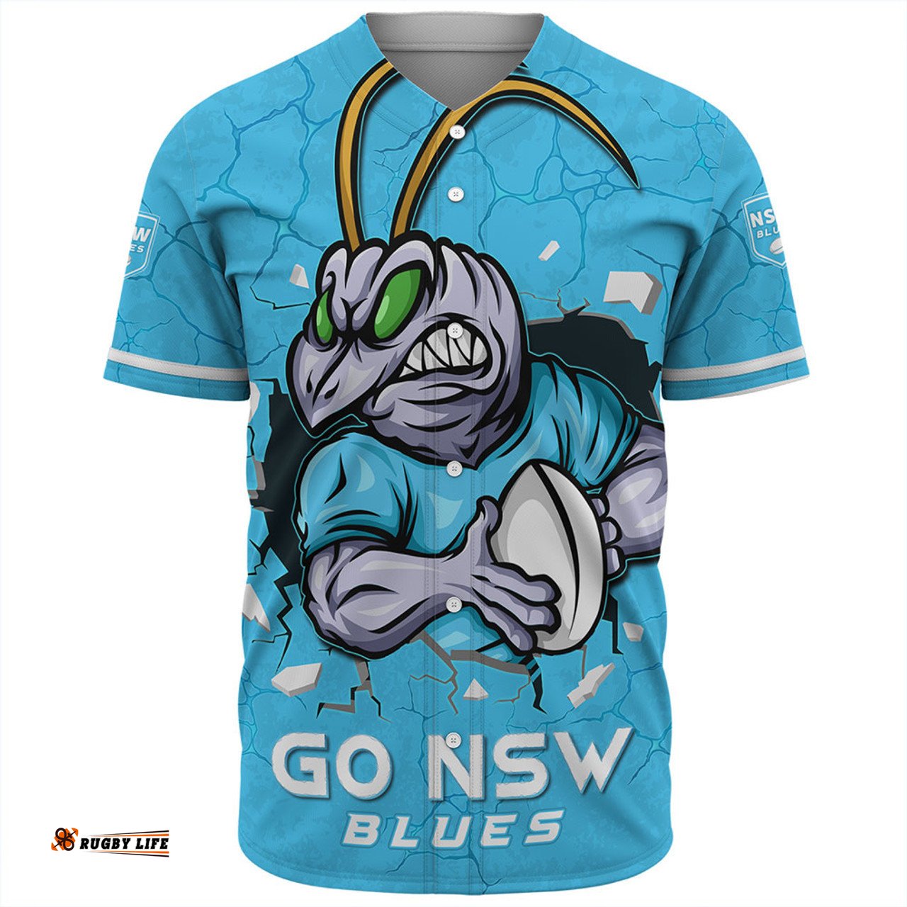 Amazing Aussie New South Wales Blues Go NSW Blues Break The Limit Baseball Shirt