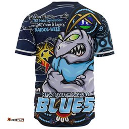 Amazing Aussie New South Wales Blues Spirit Of NAIDOC Series Baseball Shirt