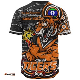 Amazing Aussie Wests Tigers Spirit Of NAIDOC Series Baseball Shirt