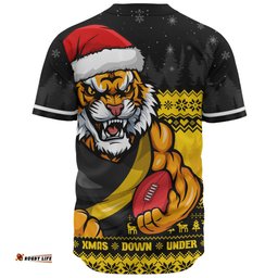 Amazing Aussie Richmond Merry Christmas Down Under Footy Power Style Baseball Shirt