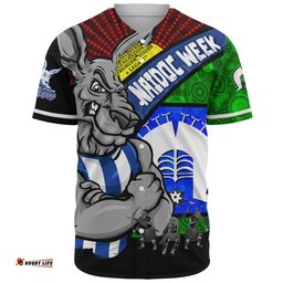 Amazing Aussie North Melbourne NAIDOC Week Pride Edition Baseball Shirt
