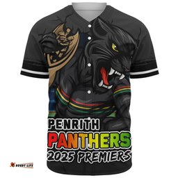 Amazing Aussie Penrith Panthers Unleash Power In The Ultimate Battle Baseball Shirt