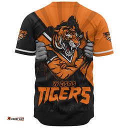 Amazing Aussie Wests Tigers Fearless Soul Series Baseball Shirt