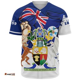 Amazing Aussie Queensland Power Pride And Heritage Crest Baseball Shirt