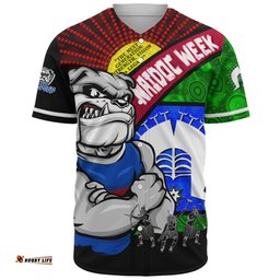 Amazing Aussie Western Bulldogs NAIDOC Week Pride Edition Baseball Shirt
