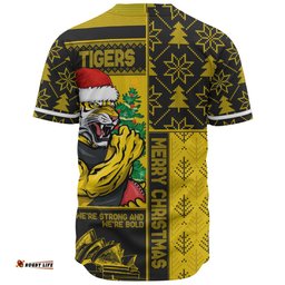 Amazing Aussie Richmond Merry Christmas Knit Style Festive Spirit Baseball Shirt