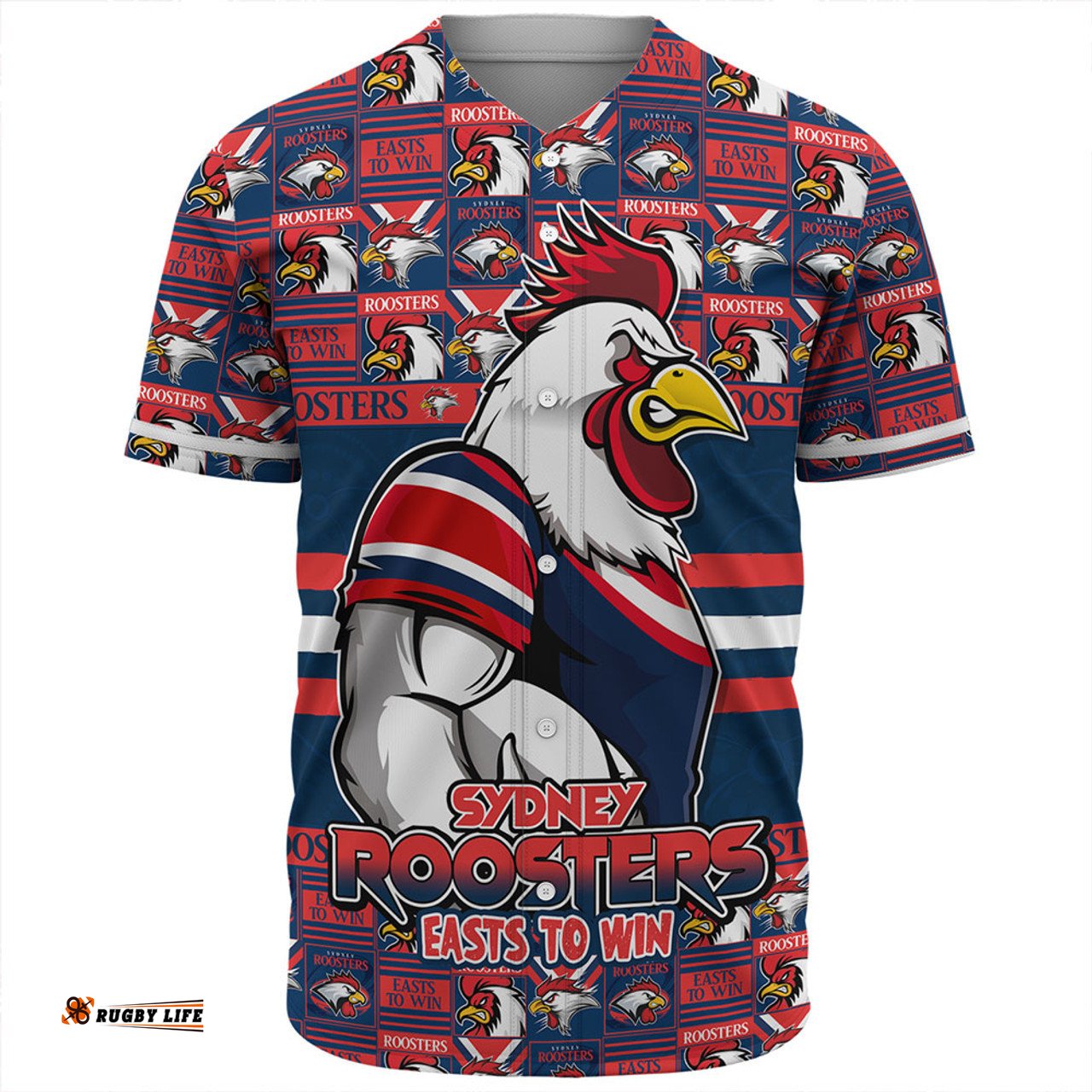 Amazing Aussie Sydney Roosters Champion���s Pride Comic Style Baseball Shirt