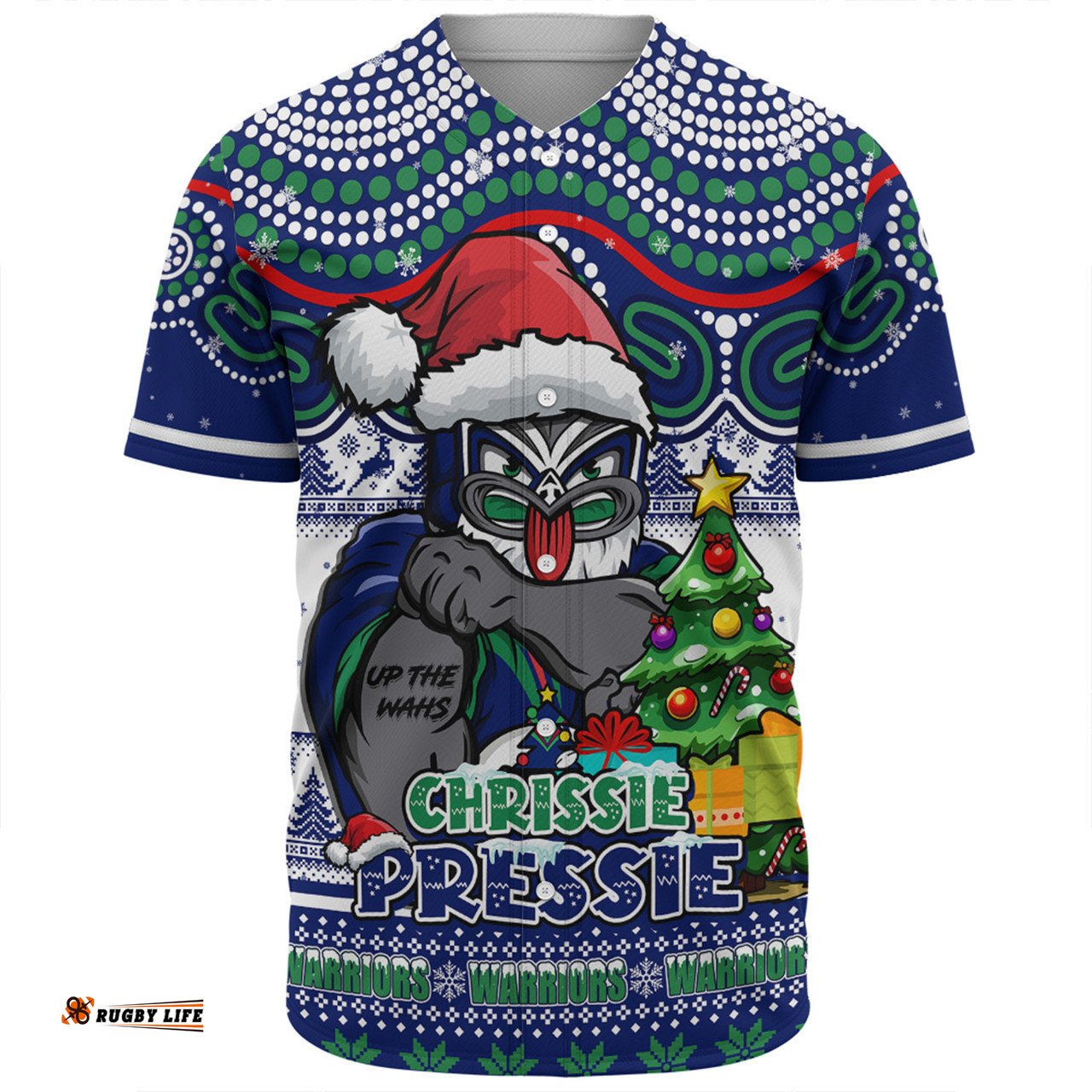Amazing Aussie New Zealand Warriors Aussie Ugly Christmas For Die Hard Fan Supporters Baseball Shirt