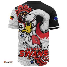 Amazing Aussie Sydney Swans Power Through Generations NAIDOC Edition Baseball Shirt