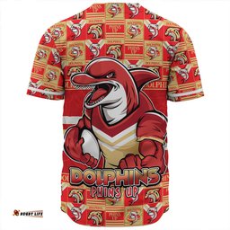 Amazing Aussie Redcliffe Dolphins Champion���s Pride Comic Style Baseball Shirt