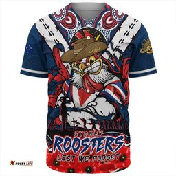 Amazing Aussie Sydney Roosters Ripped Legacy Of The Game The ANZAC Spirit Lives On Baseball Shirt