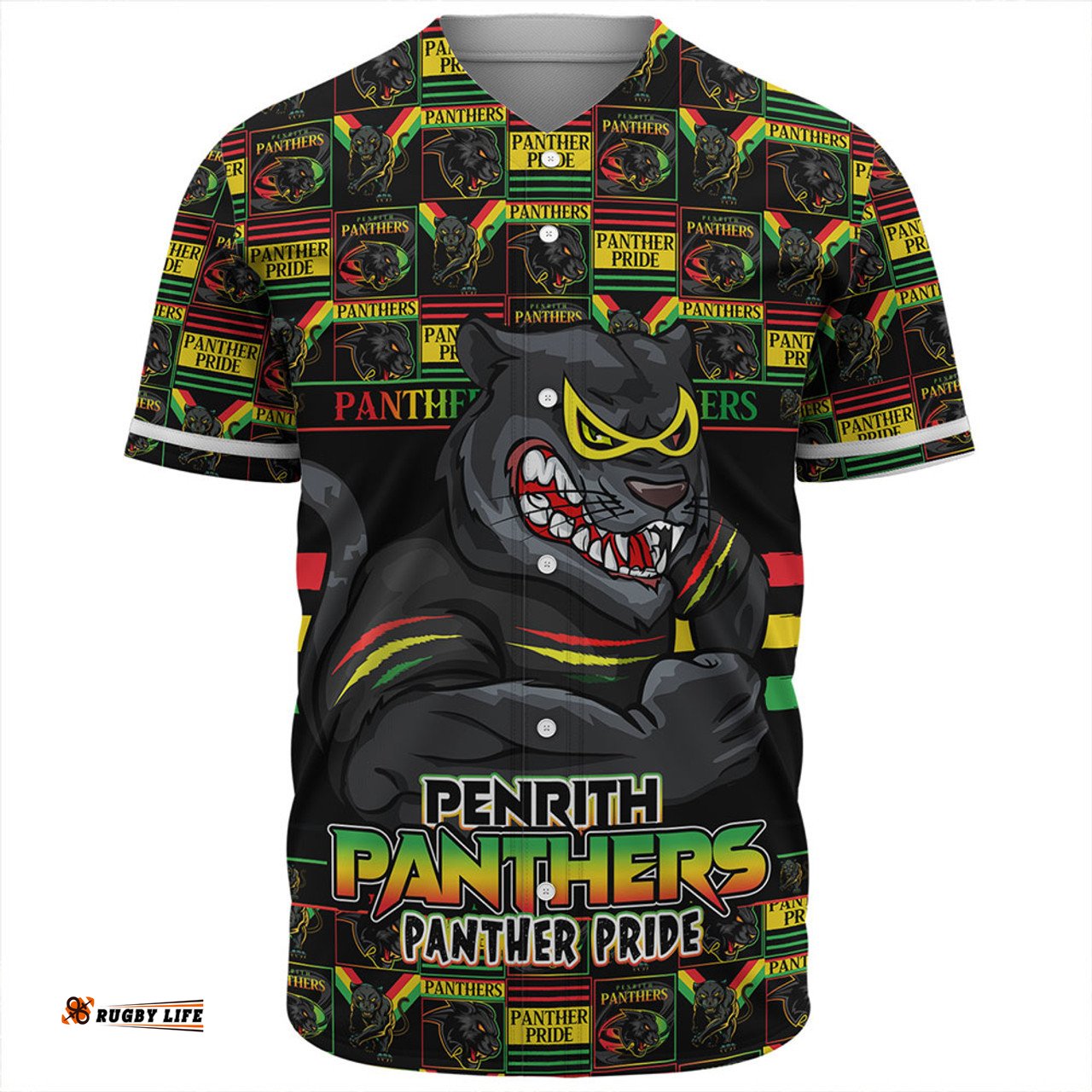 Amazing Aussie Penrith Panthers Champion���s Pride Comic Style Baseball Shirt