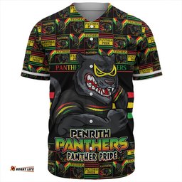 Amazing Aussie Penrith Panthers Champion���s Pride Comic Style Baseball Shirt