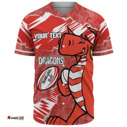 St. George Illawarra Dragons Baseball Shirt - Theme Song