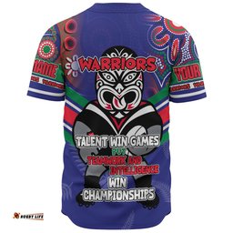 New Zealand Warriors Sport Baseball Shirt - Custom Talent Win Games But Teamwork And Intelligence Win Championships With Aboriginal Style