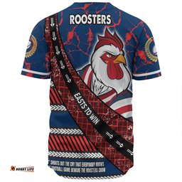 Sydney Roosters Baseball Shirt - Theme Song For Rugby With Sporty Style