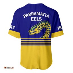 Eels Rugby Baseball Jersey Shirt Parramatta 1947 Dynamic Blue