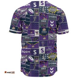 Melbourne Storm Baseball Shirt - Team Of Us Die Hard Fan Supporters Comic Style