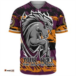 Brisbane Broncos Baseball Shirt - Theme Song Inspired
