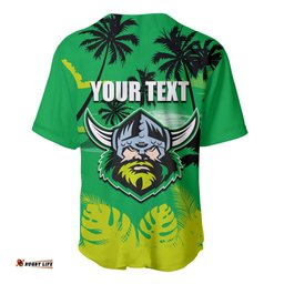 NRL Raiders Baseball Jersey Shirt Summer Vibe Style