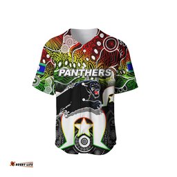 Custom Personalised Panthers ATorres Strait Islanders Mix Aboriginal Baseball Jersey Shirt