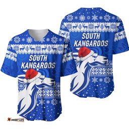 South Alice Football Club Baseball Jersey Shirt Christmas Kangaroos Simple Style
