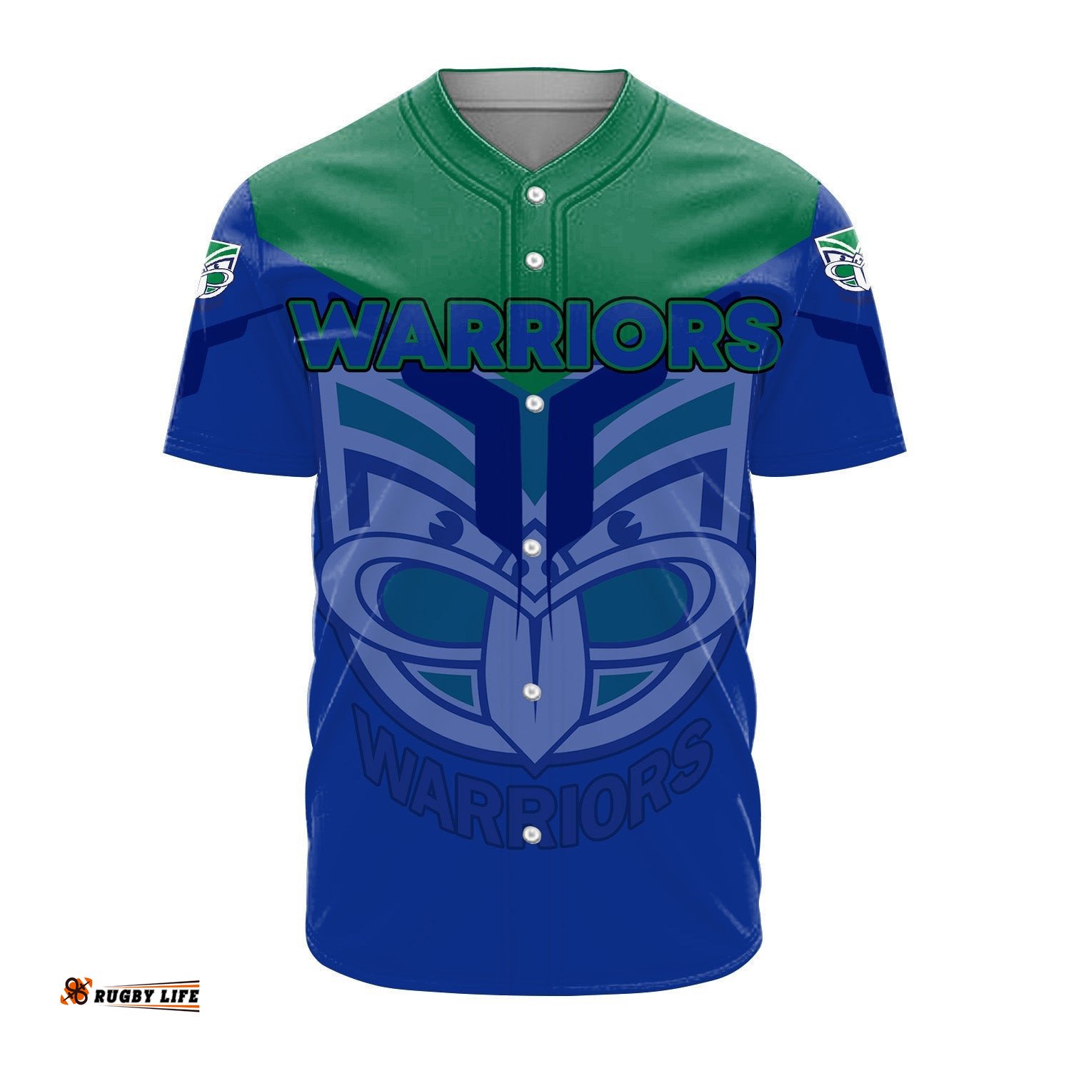 New Zealand Warriors Baseball Jersey Shirt Drinking style NRL