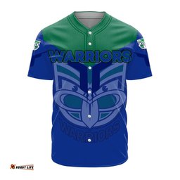 New Zealand Warriors Baseball Jersey Shirt Drinking style NRL
