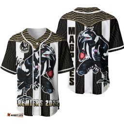 Magpies Football Baseball Jersey Shirt Collingwood 1892 Indigenous Sporty Style Ver.02