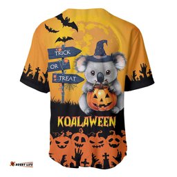 Happy Koalaween Baseball Jersey Shirt Koala Ghost Trick or Treat