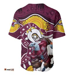 Sea Eagles Mascot NRL Baseball Jersey Shirt NAIDOC