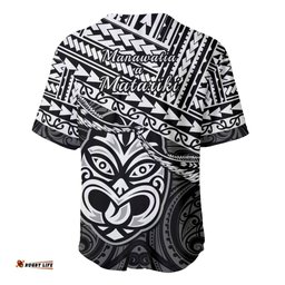 Matariki New Zealand Baseball Jersey Shirt Maori New Year Tiki Black Version