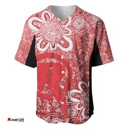 Australian Renegades Cricket Custom Baseball Jersey Shirt Minimalism Aboriginal