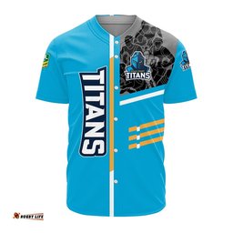 Gold Coast Titans Baseball Jersey Shirt Personalized Rugby For Fan NRL