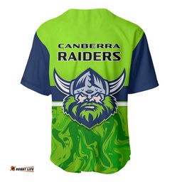 Raiders Rugby Baseball Jersey Shirt Canberra 1981 Sporty Style