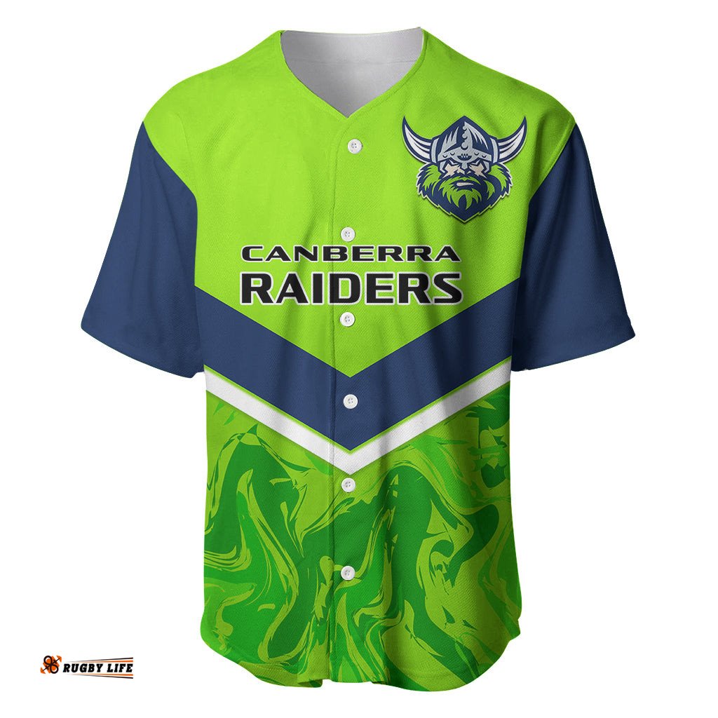 Raiders Rugby Baseball Jersey Shirt Canberra 1981 Sporty Style