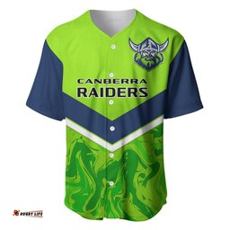 Raiders Rugby Baseball Jersey Shirt Canberra 1981 Sporty Style
