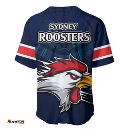 Roosters Permier Baseball Jersey Shirt NRL Mascot with Aboriginal