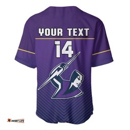 Custom Text And Number Storm Rugby Baseball Jersey Shirt Purple Sporty Go Storm
