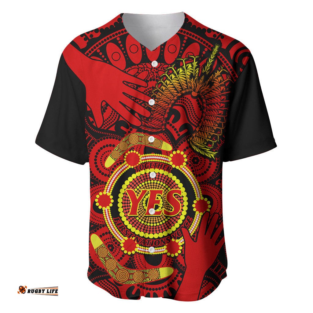 Australia Walk For Yes Baseball Jersey Shirt Say Yes To Australian Indigenous Voice
