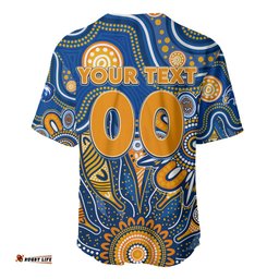 Personalised Eagles NAIDOC Week 2024 Baseball Jersey Shirt Aussie Aboriginal Art