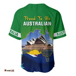 Australia Day Baseball Jersey Shirt 2024 Proud To Be Australian National Color