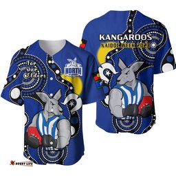 North Melbourne Football NAIDOC Baseball Jersey Shirt Roos For Our Elders Indigenous Ver.01