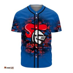 Newcastle Knights Baseball Jersey Shirt Camouflage Vintage NRL