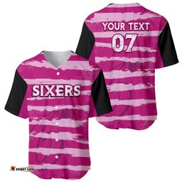 Custom Sixers Cricket Baseball Jersey Shirt LIKEASIXER Special Ver