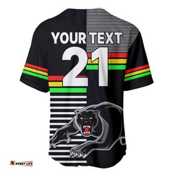 Custom Text And Number Penrith Panthers Rugby Baseball Jersey Shirt Proud The Panthers Comeback