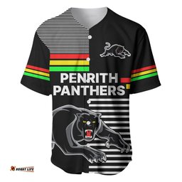 Custom Text And Number Penrith Panthers Rugby Baseball Jersey Shirt Proud The Panthers Comeback