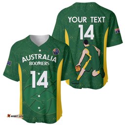 Custom Australia Basketball Baseball Jersey Shirt Go Champions Aussie Boomers National Color